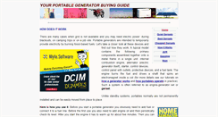 Desktop Screenshot of portable.generatorguide.net